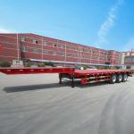 BPW/FUWA/ZY 12R22.5 Tire Flatbed Container Semi Truck Trailer for Container