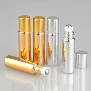 Wholesale 10ml 6ml Empty Aromatherapy Roller Bottles Silver Coating Anti UV from china suppliers