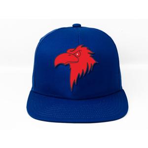 Wholesale Size 58cm Flat Brim Snapback Hats Navy Blue Plastic Buckle Eagle Logo from china suppliers