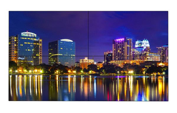 Digital Signage Video Wall Display Monitors , Ideo Wall Panels 55 Inch 0.63*0.63