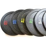 Color Dot Rubber Barbell Plate Home Gym Equipment Bumper Weight Plate