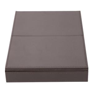 Wholesale Brown Luxury Jewelry Display Box With Mirror Durable Customized Logo / Size from china suppliers
