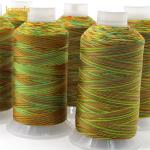 Eco-Friendly Kangfa Tex70 Sewing Thread 100% Polyester Rainbow Yarn Count 120D