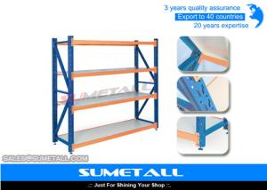 Wholesale Steel Medium Duty Long Span Shelving / Warehouse Storage Shelves Unit from china suppliers