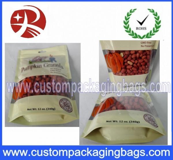 Quality Visible Foil Stand Up Pouches Bag Compound Ziplock for Dry Fruit for sale