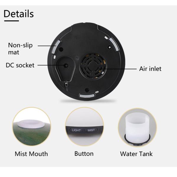 Ball Shape 30-70ml/H led Glass Aroma Diffuser 7 Color Night Light