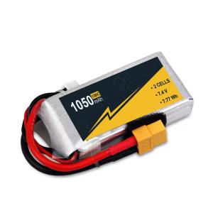 Wholesale Lightweight 1050mAh 7.4V 2s RC Boat Battery 130C High Energy Density from china suppliers