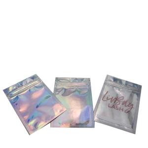 Wholesale Clear Front CYMK Laminated Holographic Pouch from china suppliers