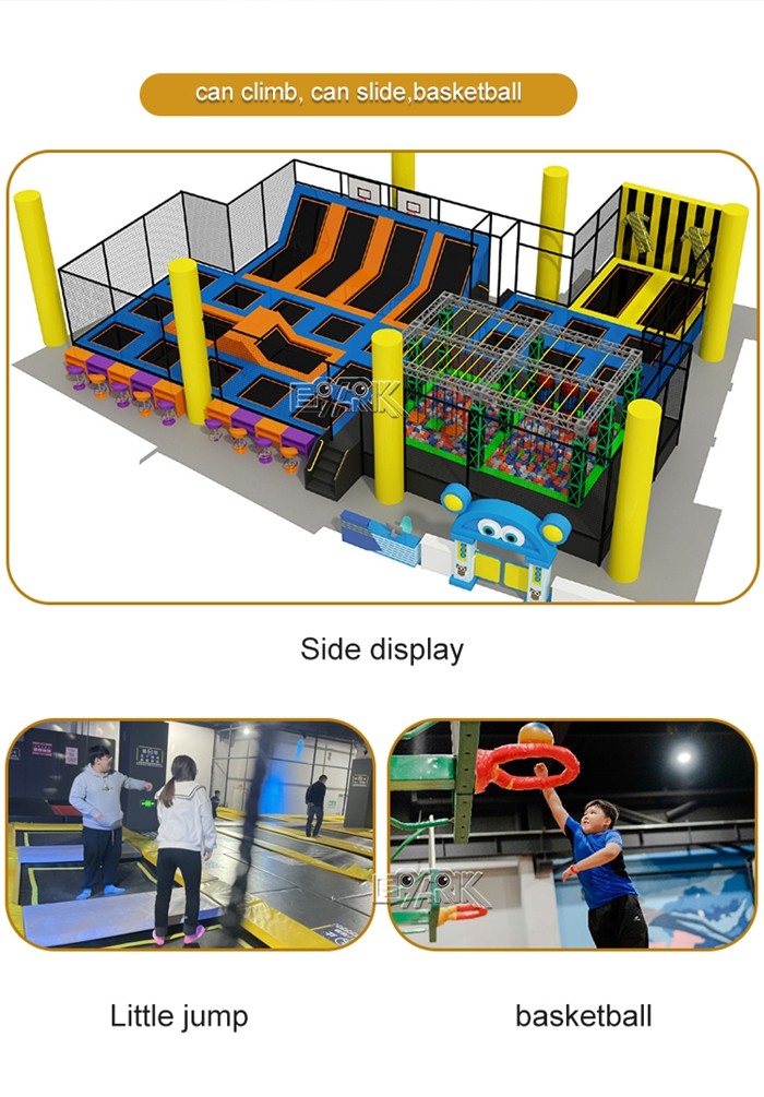 Trampoline Park Soft PlayTrampoline Indoor Playground Equipment Play Gym Jungle Theme