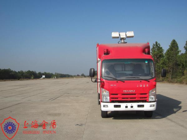 ISUZU Chassis Three Seats Gas Supply Fire Truck with 15KW Air Compressor