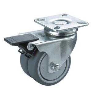 Wholesale Twin wheels caster with brake from china suppliers