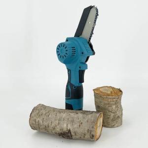 Wholesale Rechargeable Cordless Mini Electric Blue Chainsaw Woodworking One-Handed Garden from china suppliers
