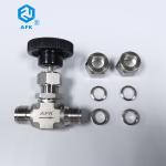 PTFE High Pressure Needle Valve EN3.1 6000psi Stainless Steel