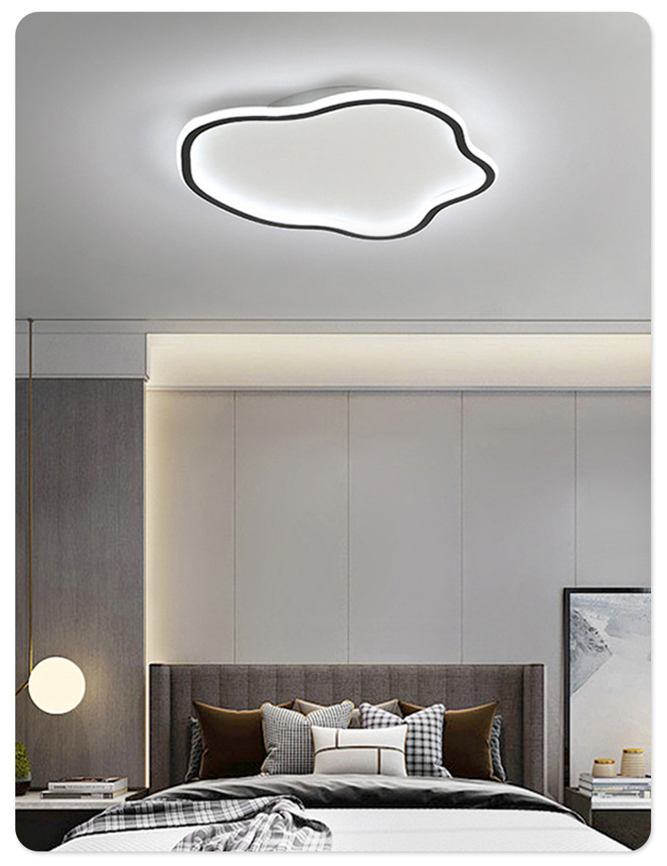 LED Chandeliers with RC Dimmable Ceiling Lamps Modern Lighting(WH-MA-207)