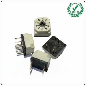Wholesale Customized DIP Digital Code Rotary Switch 10x10mm 6Pin 16 Position from china suppliers