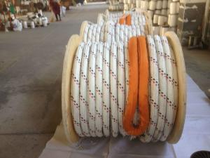 Wholesale Double Braided Polyester Cover 12 Strand Uhmwpe Rope 48mmx500m from china suppliers