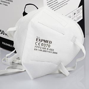 Wholesale Lightweight Anti Smoke White FFP3 Face Mask from china suppliers