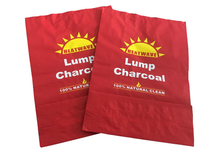 Sewn Open Multiwall Kraft Paper Bags Capacity Barbecue 5kg Charcoal Bags