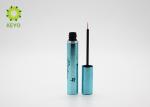 Shiny Blue Empty Eyeliner Tubes , Round Aluminum Empty Eyeliner Container