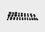 Black Grouser Bolts Track Roller Bolt Nuts 4F3650 For Bulldozer Excavator