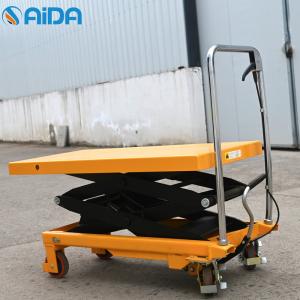 Wholesale Stationary Hydraulic Scissor Lift Trolley , Insulating Scissor Jack Lift Table hydraulic scissor lift table from china suppliers