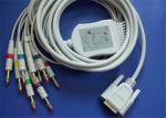 Nihon Kohden 10 / 12 Lead EKG Cable With Resistor Grabber / Banana 3m/10ft