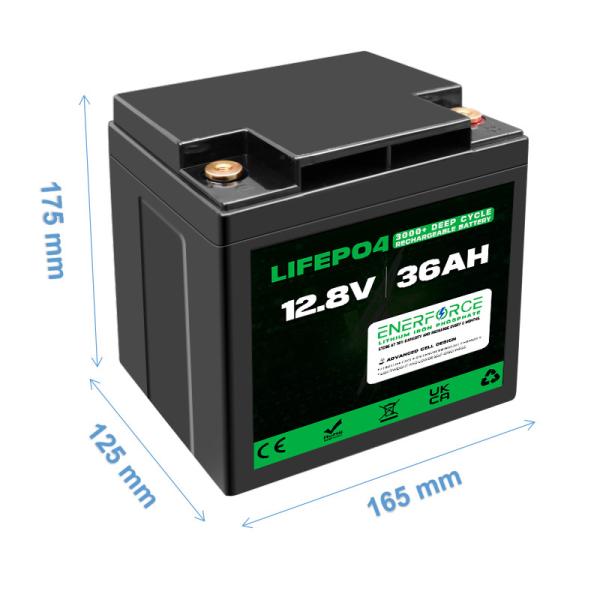 36Ah 12V LiFePO4 Lithium Battery Rechargeable For Electric Tools And Electric