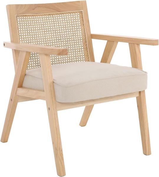 Wooden Chairs for Living Room and Hotel Modern Design Soft Seat Solid Wood