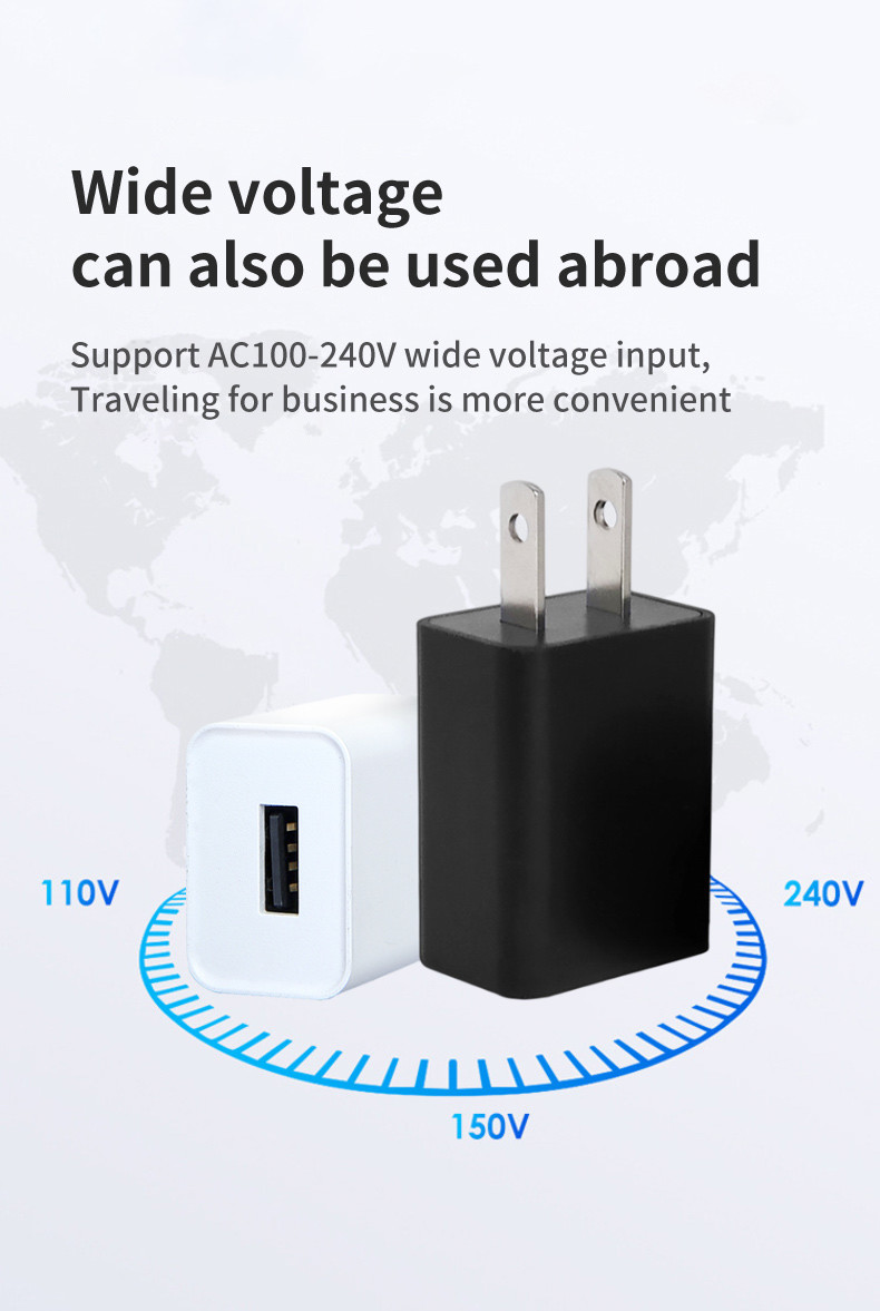 10W 5V 2A USB Universal Charger OEM / ODM Portable Customized
