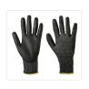 Buy cheap Breathable Black PU Palm HPPE Cut Resistant Gloves For Light Industry from wholesalers