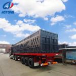 Juyuan Trailer 3 Axles Swing Open Type Cargo Box Van Semi Trailer Wing Dry Van