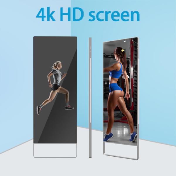43-inch Android Fitness Mirror Body Fat Calculation Intelligent Health System
