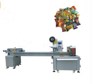 China Full Automatic Candy Pillow Pack Machine , High Speed Flow Pack Packaging Machine on sale