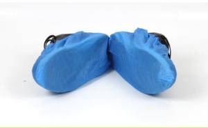 Wholesale Blue Color Disposable Non Slip Lab CPE Shoe Cover Waterproof With CE Certification from china suppliers