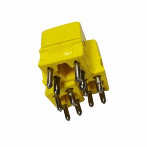 Wholesale 4 Hollow PIN K Type Dual Thermocouple Connector Glass Filled Nylon Plug Socket from china suppliers