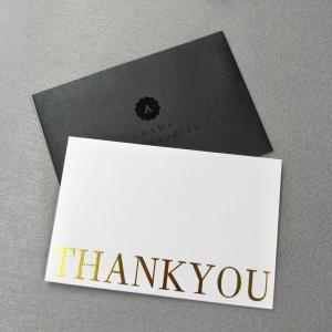 Wholesale Custom Black Logo Foil Print Business Invitation Gift Greeting Card With Envelope from china suppliers