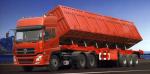 2 / 3 Axles 60T Playload Semi Dump Trailer Truck For Transport Coal Colorful