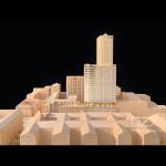 Basswood Architectural Section Model JKP 1:500 Warsaw Project
