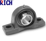 Single Row Pillow Ball Bearing , Tractor Locking Collar Bearing UCP205 Type