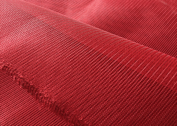 Warp Knitted Sports Mesh Fabric Hard Feel Mesh For Chair And Hat