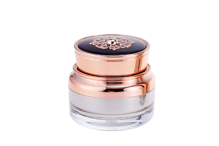 Golden Color Empty 20ml Acrylic Cosmetic Set Bottle