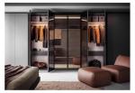 Plywood Fireproof Customized Wardrobe Living Room Storage Cabinet With Mirror