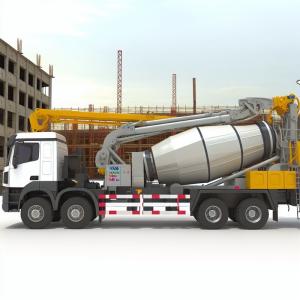 Wholesale 1580mm Filling Height 130m3/H HB39K 39m Truck Mounted Concrete Pump from china suppliers