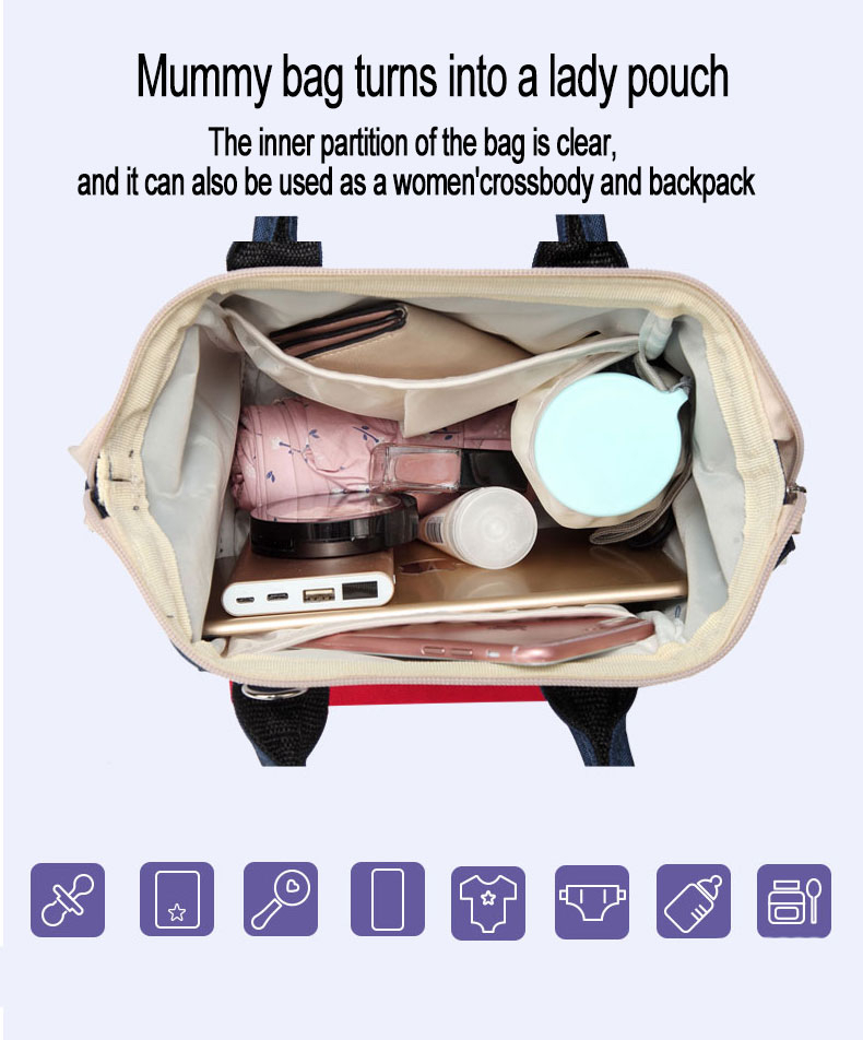 ISO9001 Strong Stain Mummy Maternity Diaper Bag Antifouling