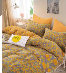Wholesale Washed &amp; Combed Cotton Color Weaving Bedding Set Duvet Cover from china suppliers
