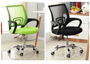 Wholesale High Elastic Sponge Leather Swivel Mesh Back Computer Chair from china suppliers
