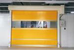 Industrial Rapid High Speed Door Stainless Frame Pvc Fabic Interior Installed