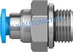 Male Thread Push In Pneumatic Tube Fittings QS-G1/8-4 186095 4052568039141