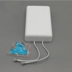LTE Ultra Wideband MiMO Twin Pole White 4G 12dBi ABS Panel Antenna