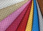 Mildew Proof Quilted Leather Fabric Nonwoven Synthetic PU Embroidered